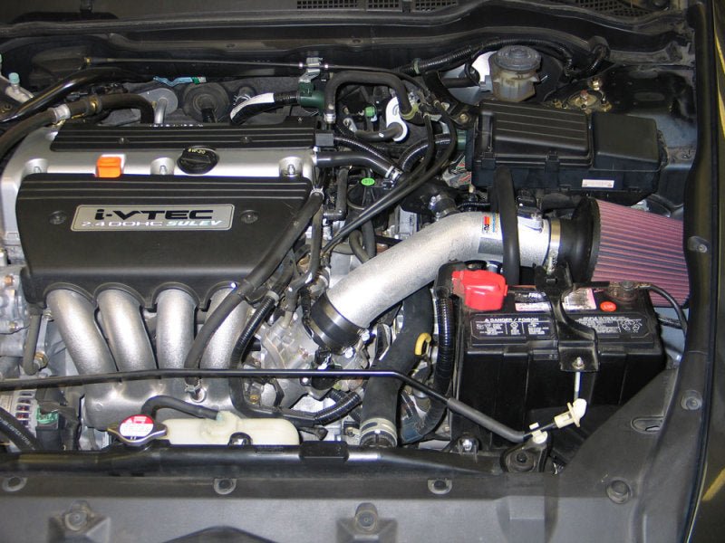 K&N 05 - 07 Honda Accord L4 - 2.4L Silver Typhoon Short Ram Intake - R70オートパーツ【公式】