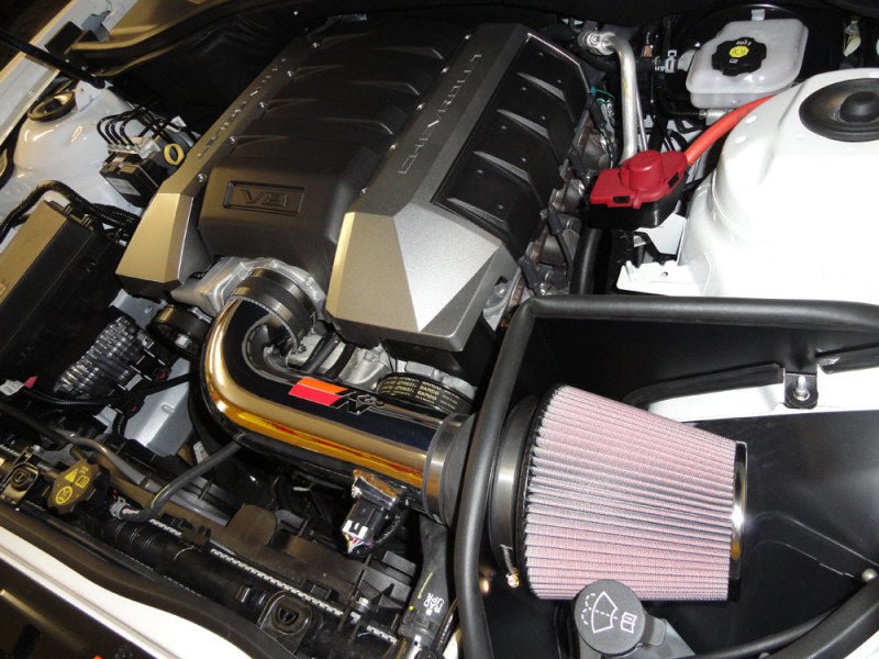 K&N 10 Camaro 6.2L V8 Polished Typhoon Short Ram Intake - R70オートパーツ【公式】