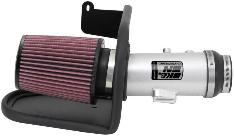 K&N 13 - 14 Honda Accord 3.5L V6 69 Series Typhoon Air Intake System - Silver Cold Air Intake Kit - R70オートパーツ【公式】