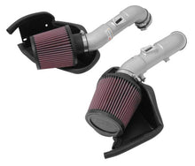 画像をギャラリービューアに読み込む, K&amp;N 14 - 15 Infiniti Q50 3.7L V6 Dual Silver Typhoon Short Ram Intakes - R70オートパーツ【公式】