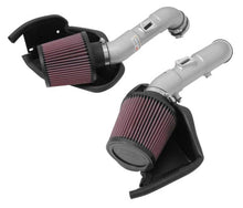 画像をギャラリービューアに読み込む, K&amp;N 14 - 15 Infiniti Q50 3.7L V6 Dual Silver Typhoon Short Ram Intakes - R70オートパーツ【公式】