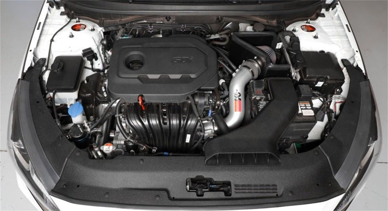 K&N 15 - 18 Hyundai Sonata L4 - 2.4L F/I Silver Typhoon Short Ram Intake - R70オートパーツ【公式】