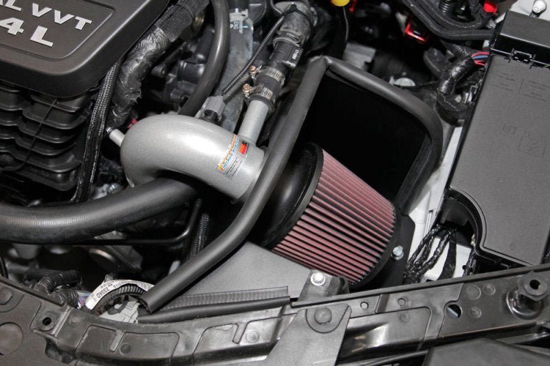 K&N 69 Series Typhoon Performance 13 Chrysler/Dodge 200/Avenger 2.4L Silver Cold Air Intake Kit - R70オートパーツ【公式】