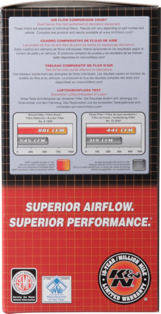 K&N X - Stream Top Filter - Red - Size 9in - 5.125in Neck Flange / 2.75in Height - R70オートパーツ【公式】