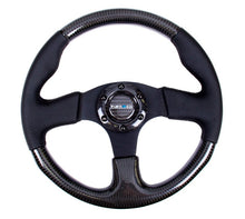 画像をギャラリービューアに読み込む, NRG Carbon Fiber Steering Wheel (315mm) Leather Trim w/Black Stitching - R70オートパーツ【公式】