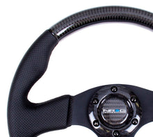 画像をギャラリービューアに読み込む, NRG Carbon Fiber Steering Wheel (315mm) Leather Trim w/Black Stitching - R70オートパーツ【公式】