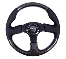 画像をギャラリービューアに読み込む, NRG Carbon Fiber Steering Wheel (315mm) Leather Trim w/Black Stitching - R70オートパーツ【公式】
