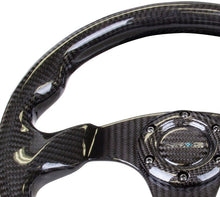 画像をギャラリービューアに読み込む, NRG Carbon Fiber Steering Wheel (320mm) Flat Bottom w/Shiny Black Carbon - R70オートパーツ【公式】