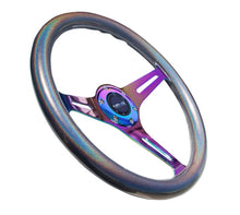 画像をギャラリービューアに読み込む, NRG Classic Wood Grain Steering Wheel (350mm) Chameleon/Pearlescent Paint Grip w/Neochrome 3 - Spoke - R70オートパーツ【公式】