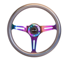 画像をギャラリービューアに読み込む, NRG Classic Wood Grain Steering Wheel (350mm) Chameleon/Pearlescent Paint Grip w/Neochrome 3 - Spoke - R70オートパーツ【公式】