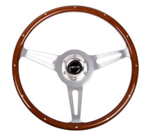 画像をギャラリービューアに読み込む, NRG Classic Wood Grain Steering Wheel (365mm) Wood w/Metal Inserts &amp; Brushed Alum. 3 - Spoke Center - R70オートパーツ【公式】