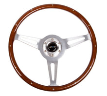 画像をギャラリービューアに読み込む, NRG Classic Wood Grain Steering Wheel (365mm) Wood w/Metal Inserts &amp; Brushed Alum. 3 - Spoke Center - R70オートパーツ【公式】