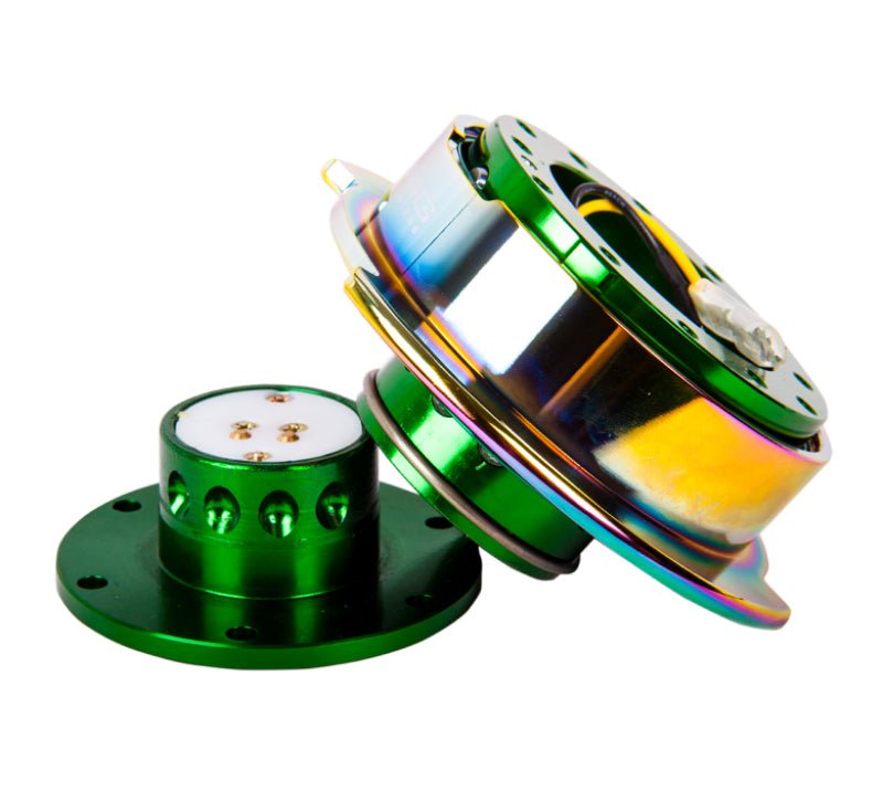 NRG Quick Release Gen 2.5 - Green Body / Neochrome Ring - R70オートパーツ【公式】