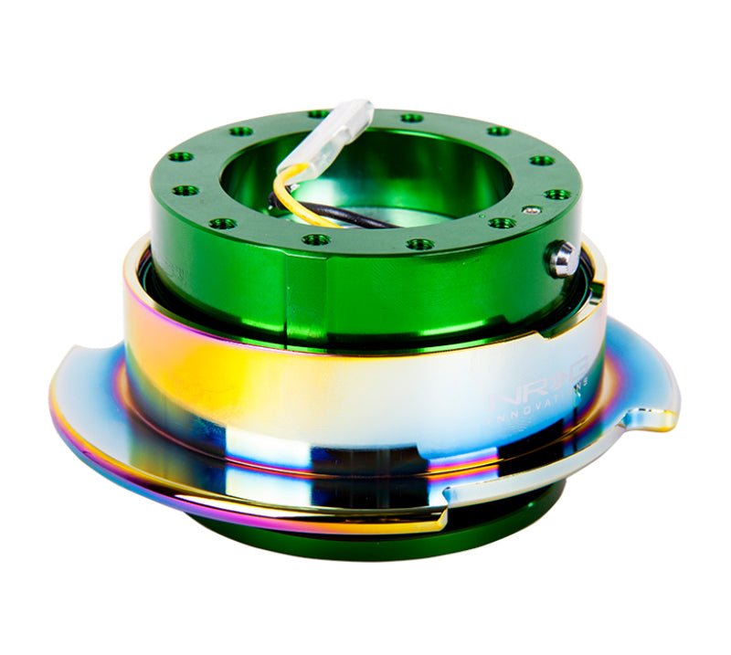 NRG Quick Release Gen 2.5 - Green Body / Neochrome Ring - R70オートパーツ【公式】