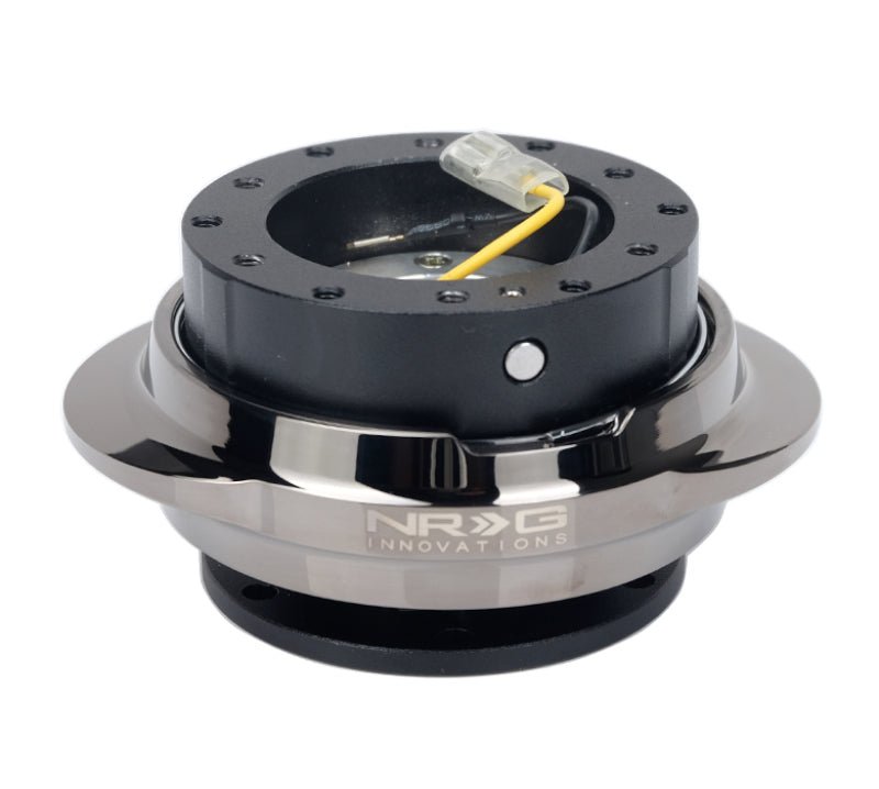 NRG Quick Release Kit - Black Body/ Black Chrome Oval Ring - R70オートパーツ【公式】