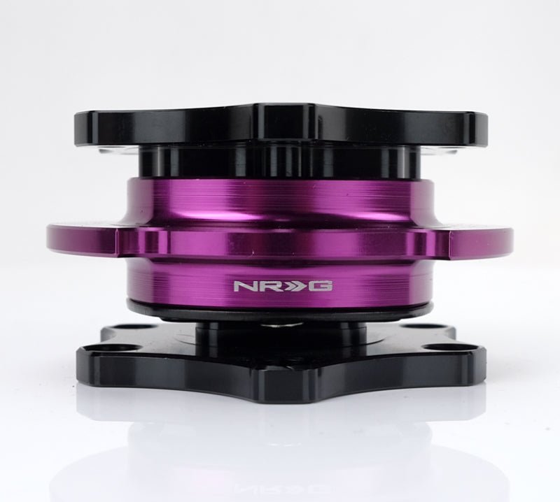 NRG Quick Release SFI SPEC 42.1 - Shiny Black Body / Shiny Purple Ring - R70オートパーツ【公式】