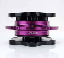 画像をギャラリービューアに読み込む, NRG Quick Release SFI SPEC 42.1 - Shiny Black Body / Shiny Purple Ring - R70オートパーツ【公式】