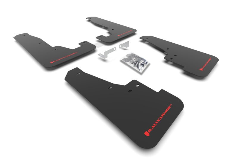 Rally Armor 16 - 25 Dodge Durango GT/Hellcat/RT/SRT 392/SXT Black UR Mud Flap Red Logo - R70オートパーツ【公式】