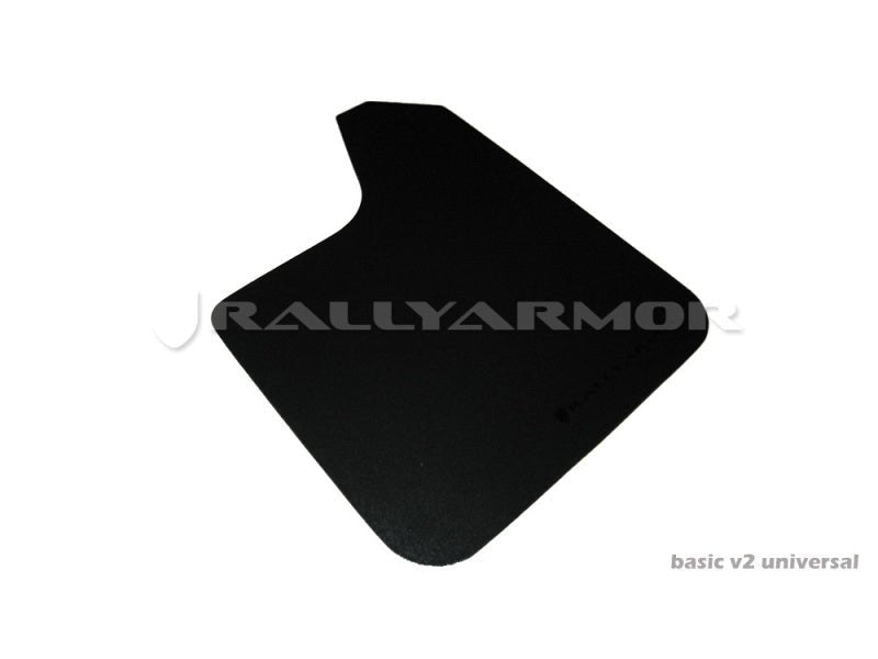 Rally Armor Universal Fit (No Hardware) Basic Black Mud Flap w/ Black Logo - R70オートパーツ【公式】
