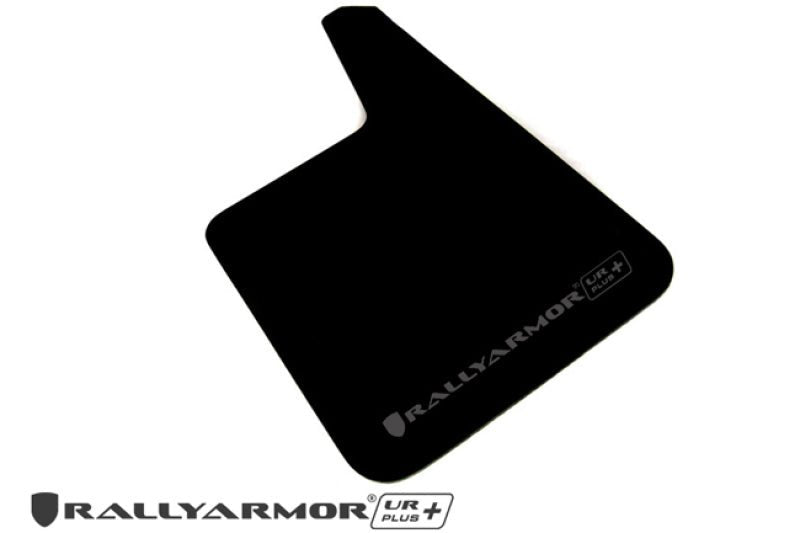 Rally Armor Universal Fit (No Hardware) UR Plus Black UR Mud Flap w/ Grey Logo - R70オートパーツ【公式】
