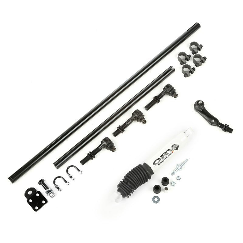 Rugged Ridge HD Steering Kit W/ Damper 84 - 06 Jeep XJ ZJ TJ - R70オートパーツ【公式】