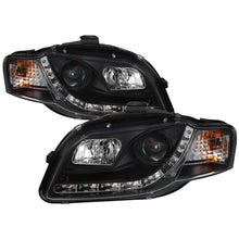 画像をギャラリービューアに読み込む, Spyder Audi A4 06 - 08 Projector Headlights Halogen Model Only - DRL Black PRO - YD - AA405 - DRL - BK - R70オートパーツ【公式】