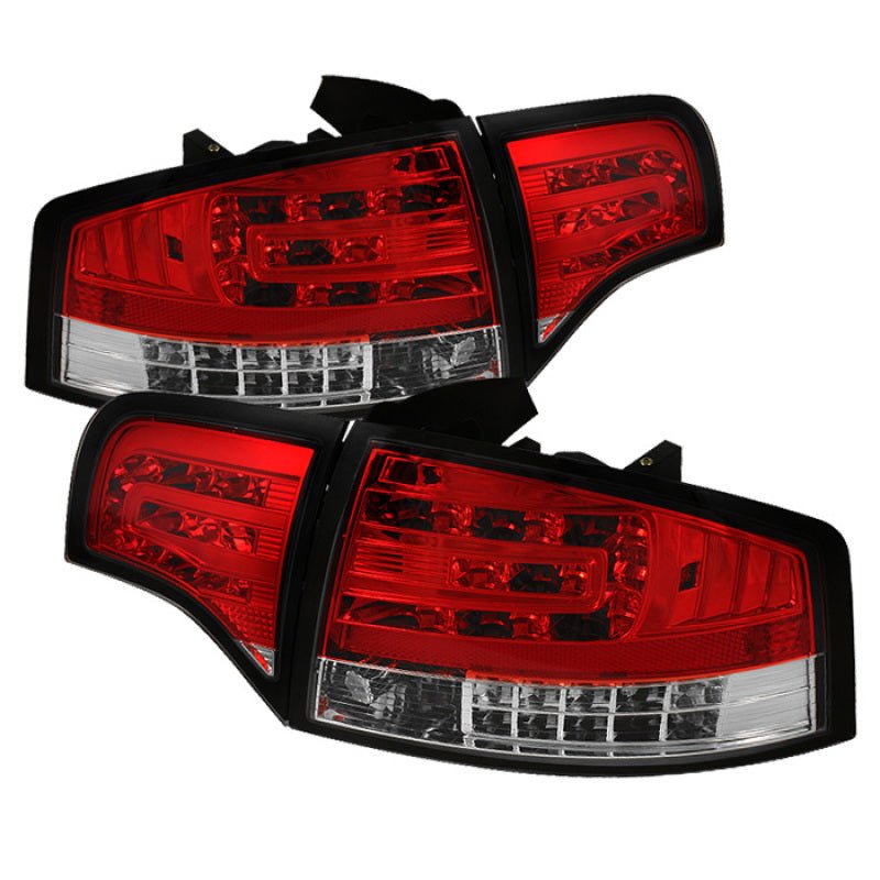 Spyder Audi A4 4Dr 06 - 08 LED Tail Lights Red Clear ALT - YD - AA406 - G2 - LED - RC - R70オートパーツ【公式】