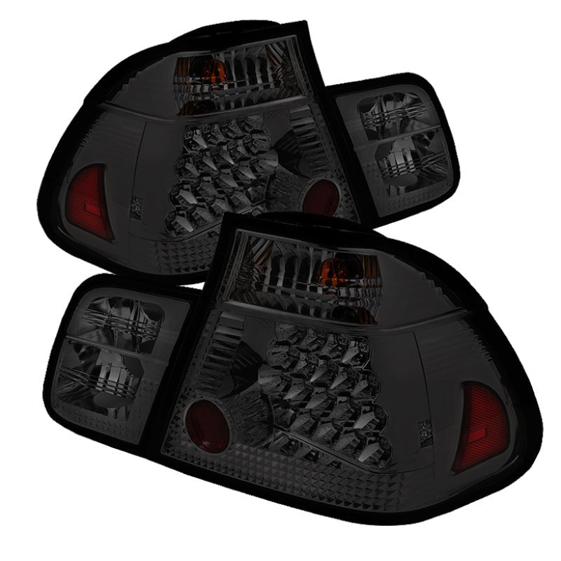 Spyder BMW E46 3 - Series 02 - 05 4Dr Tail Lights Smke ALT - YD - BE4602 - 4D - LED - SM - R70オートパーツ【公式】