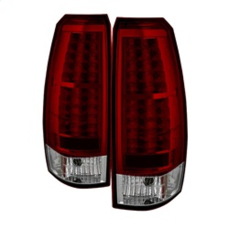 Spyder Chevy Avalanche 07 - 13 LED Tail Lights Red Clear ALT - YD - CAV07 - LED - RC - R70オートパーツ【公式】