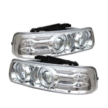 画像をギャラリービューアに読み込む, Spyder Chevy Silverado 1500/2500 99 - 02Projector Headlights LED Halo LED Chrome PRO - YD - CS99 - HL - C - R70オートパーツ【公式】