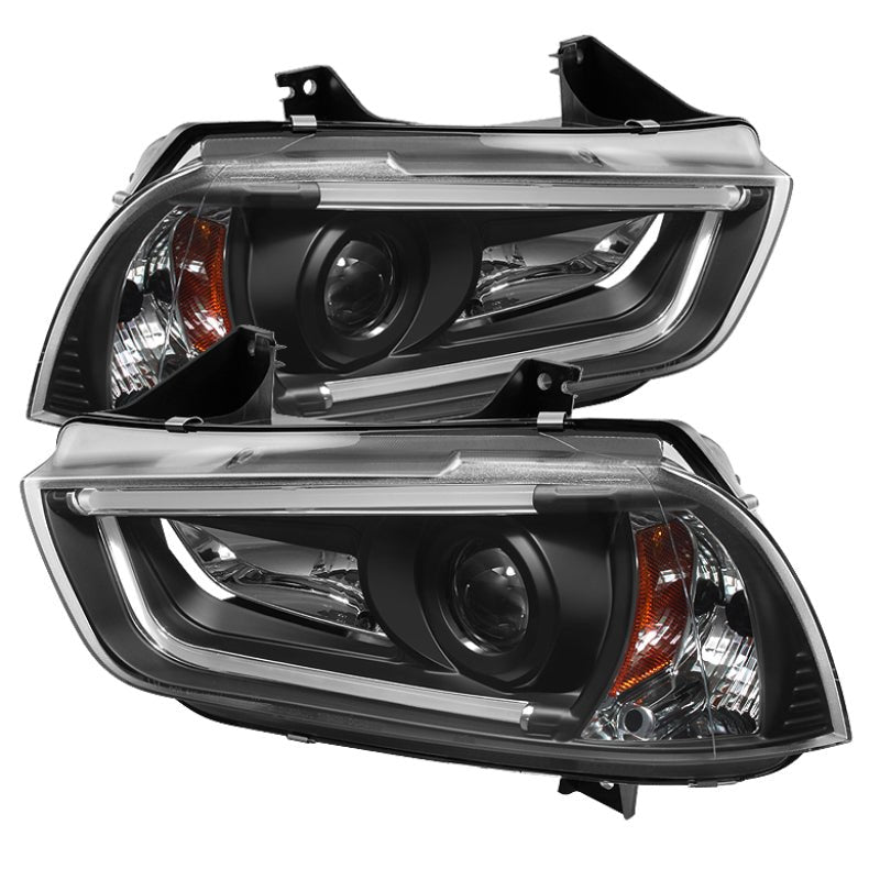 Spyder Dodge Charger 11 - 14 Projector Headlights Xenon/HID - Light DRL Blk PRO - YD - DCH11 - LTDRL - HID - BK - R70オートパーツ【公式】
