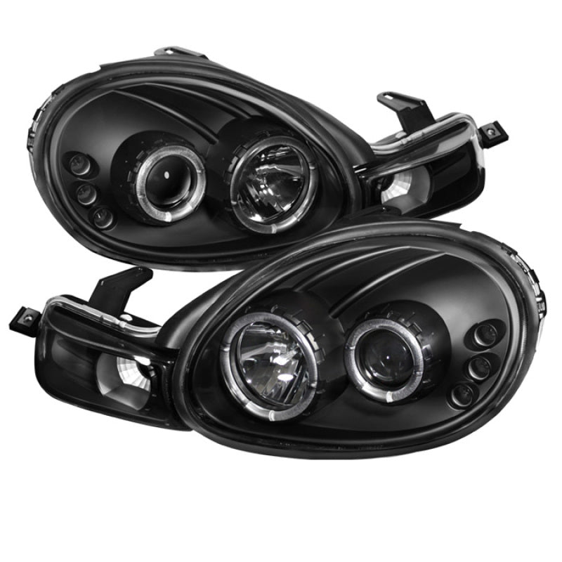 Spyder Dodge Neon 00 - 02 Projector Headlights LED Halo LED Black High H1 Low H1 PRO - YD - DN00 - HL - BK - R70オートパーツ【公式】