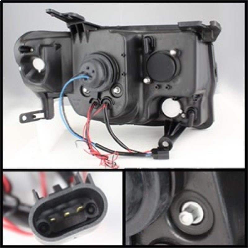 Spyder Ford Escape 08 - 12 Projector Headlights Halogen Model Only - DRL Chrome PRO - YD - FES08 - DRL - C - R70オートパーツ【公式】
