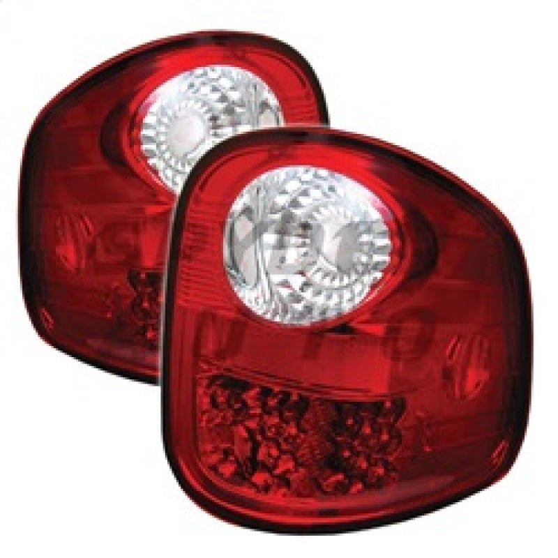 Spyder Ford F150 Flareside 97 - 03 LED Tail Lights Red Clear ALT - YD - FF15097FS - LED - RC - R70オートパーツ【公式】