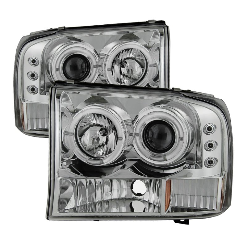 Spyder Ford F250 Super Duty 99 - 04 Projector Version 2 LED Halo LED Chrm PRO - YD - FF25099 - 1P - G2 - C - R70オートパーツ【公式】