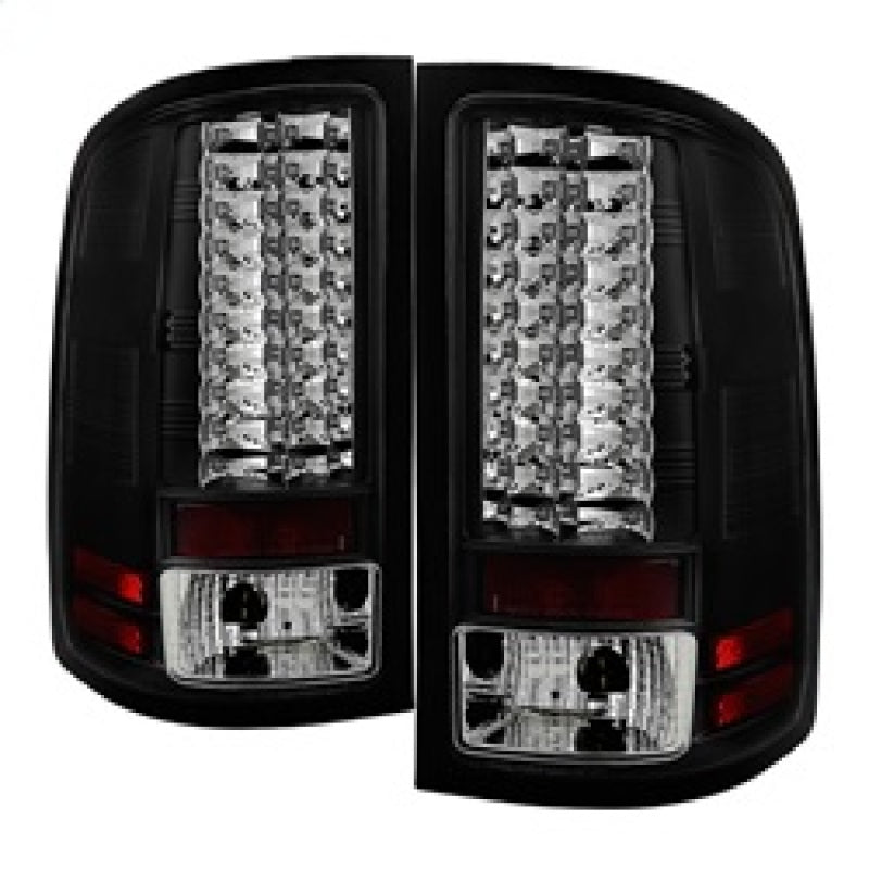 Spyder GMC Sierra 07 - 13 (Not fit 3500 Dually 4 Rear Wheels)LED Tail Lights Black ALT - YD - GS07 - LED - BK - R70オートパーツ【公式】