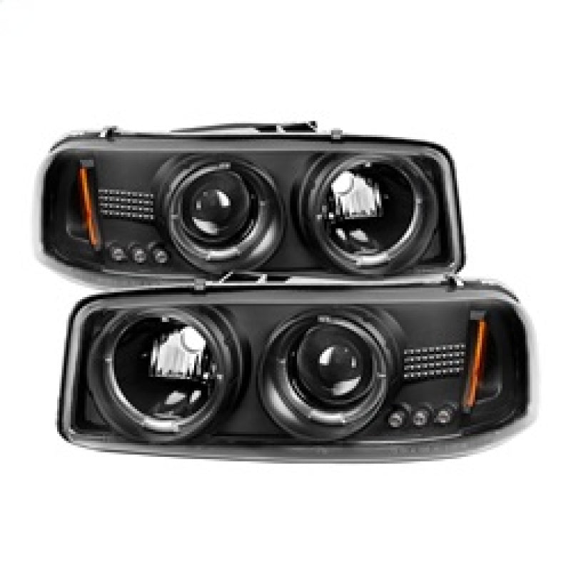 Spyder GMC Sierra 1500/2500/3500 99 - 06 Projector Headlights LED Halo LED Black PRO - YD - CDE00 - HL - BK - R70オートパーツ【公式】