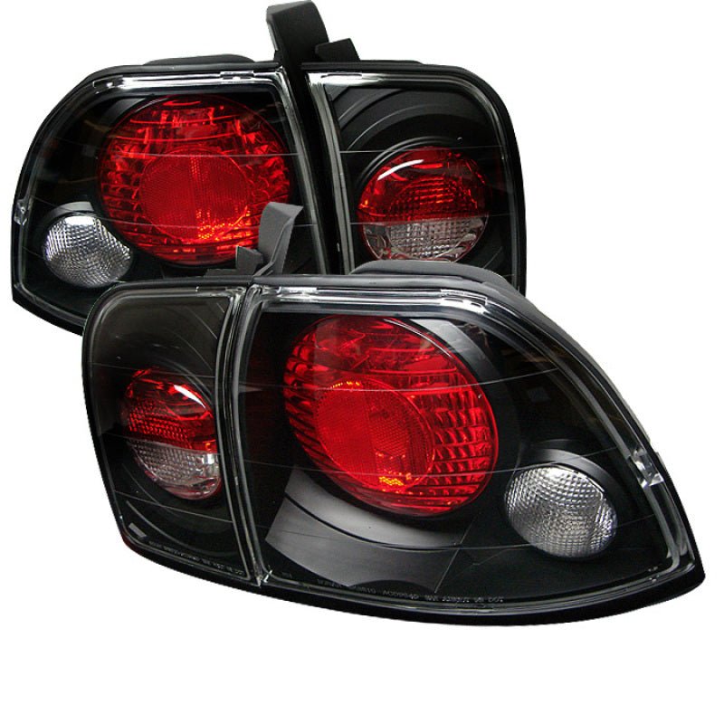 Spyder Honda Accord 96 - 97 Euro Style Tail Lights Black ALT - YD - HA96 - BK - R70オートパーツ【公式】