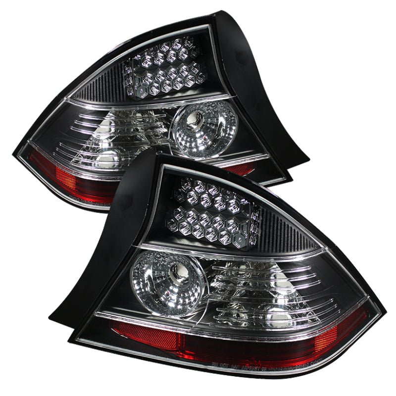 Spyder Honda Civic 04 - 05 2Dr LED Tail Lights Black ALT - YD - HC04 - 2D - LED - BK - R70オートパーツ【公式】