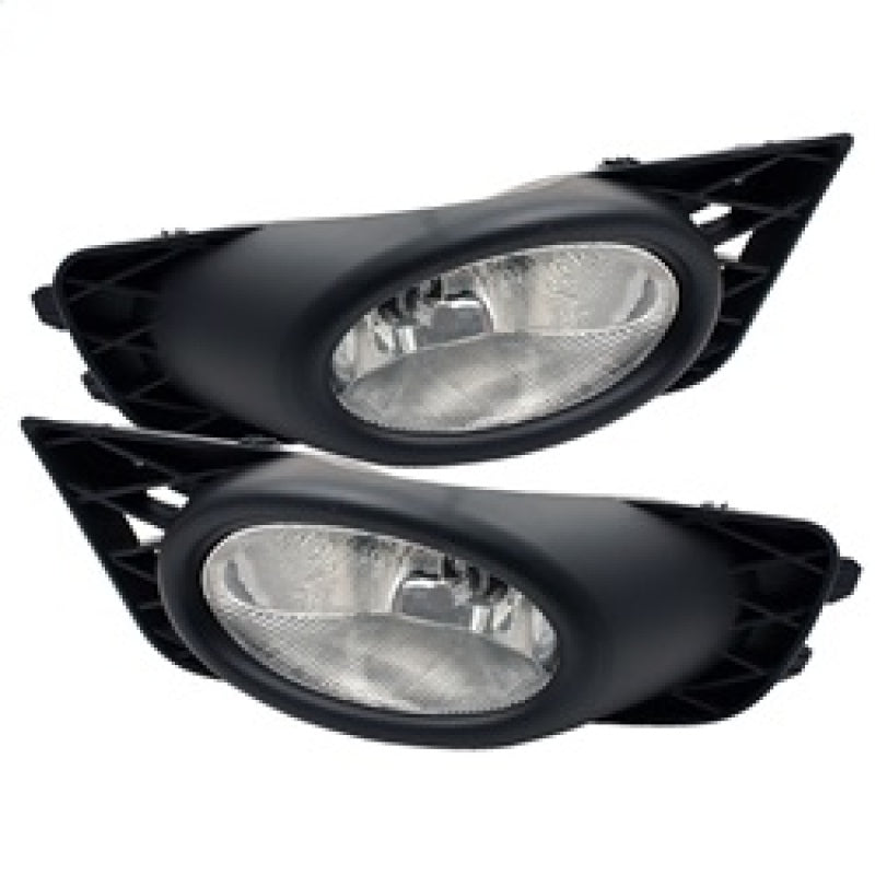 Spyder Honda Civic 09 - 11 4Dr OEM Fog Lights W/Switch - Clear FL - CL - HC09 - 4D - C - R70オートパーツ【公式】