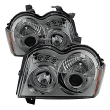 画像をギャラリービューアに読み込む, Spyder Jeep Grand Cherokee 05 - 07 Projector Headlights LED Halo LED Smke PRO - YD - JGC05 - HL - SMC - R70オートパーツ【公式】