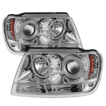 画像をギャラリービューアに読み込む, Spyder Jeep Grand Cherokee 99 - 04 Projector Headlights LED Halo LED Chrm - PRO - YD - JGC99 - HL - C - R70オートパーツ【公式】