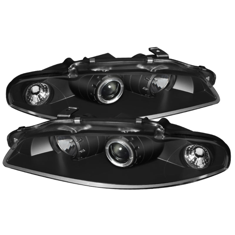 Spyder Mitsubishi Eclipse 97 - 99 Projector Headlights LED Halo Black High H1 Low H1 PRO - YD - ME97 - HL - BK - R70オートパーツ【公式】