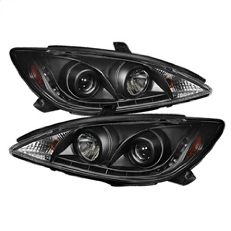 Spyder Toyota Camry 02 - 06 Projector Headlights DRL Black High H1 Low H1 PRO - YD - TCAM02 - DRL - BK - R70オートパーツ【公式】