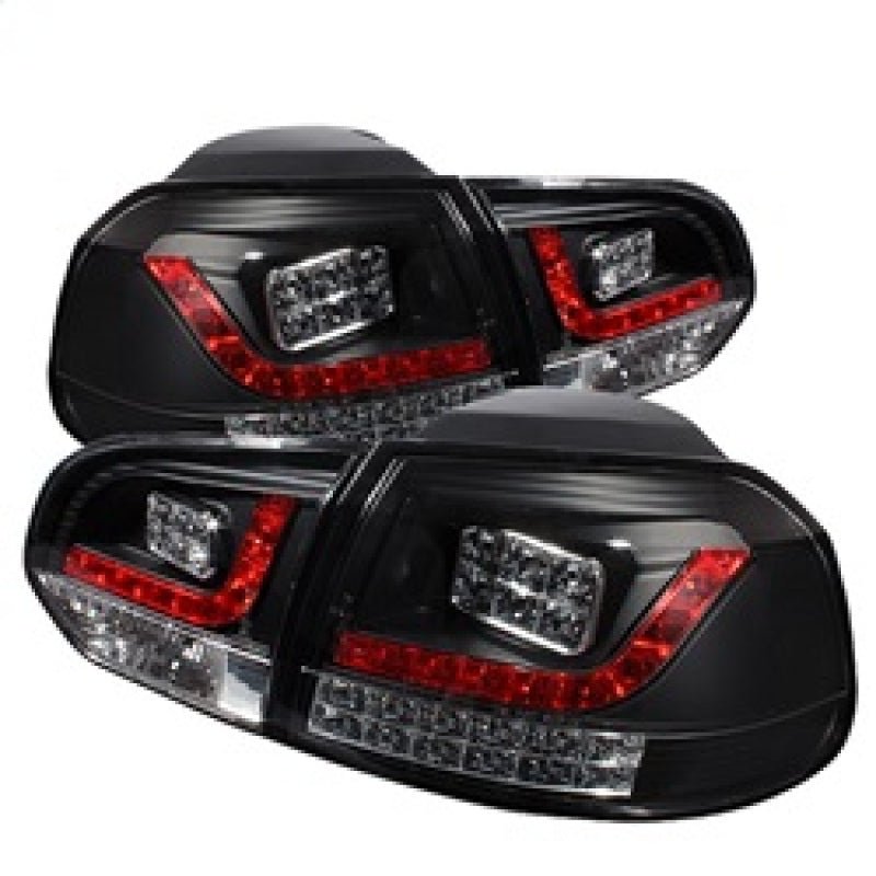Spyder Volkswagen Golf/GTI 10 - 13 LED Tail Lights Black ALT - YD - VG10 - LED - BK - R70オートパーツ【公式】
