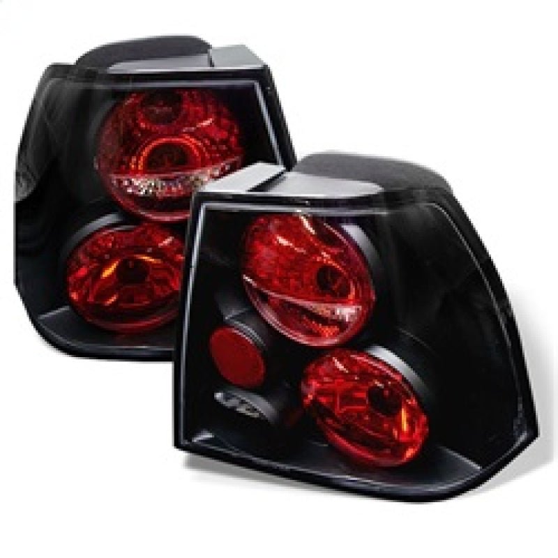 Spyder Volkswagen Jetta 99 - 04 Euro Style Tail Lights Black ALT - YD - VJ99 - BK - R70オートパーツ【公式】