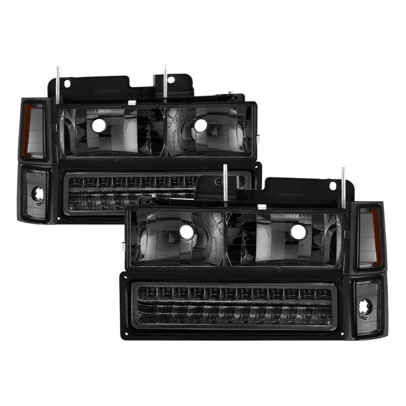 xTune 92 - 94 Blazer Full Size Corner/LED Bumper Headlights Smoke HD - JH - CCK88 - LED - AM - SM - SET - R70オートパーツ【公式】