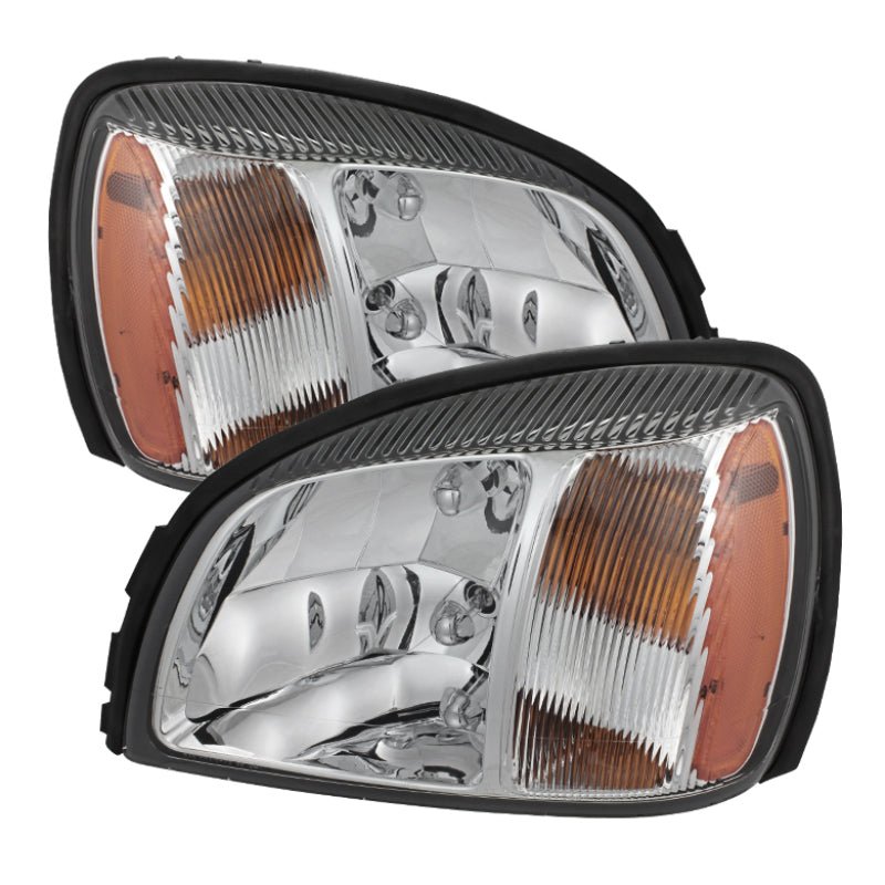 xTune Cadillac Deville 2000 - 2005 Crystal Headlights Chrome HD - JH - CADDEV00 - AM - C - R70オートパーツ【公式】