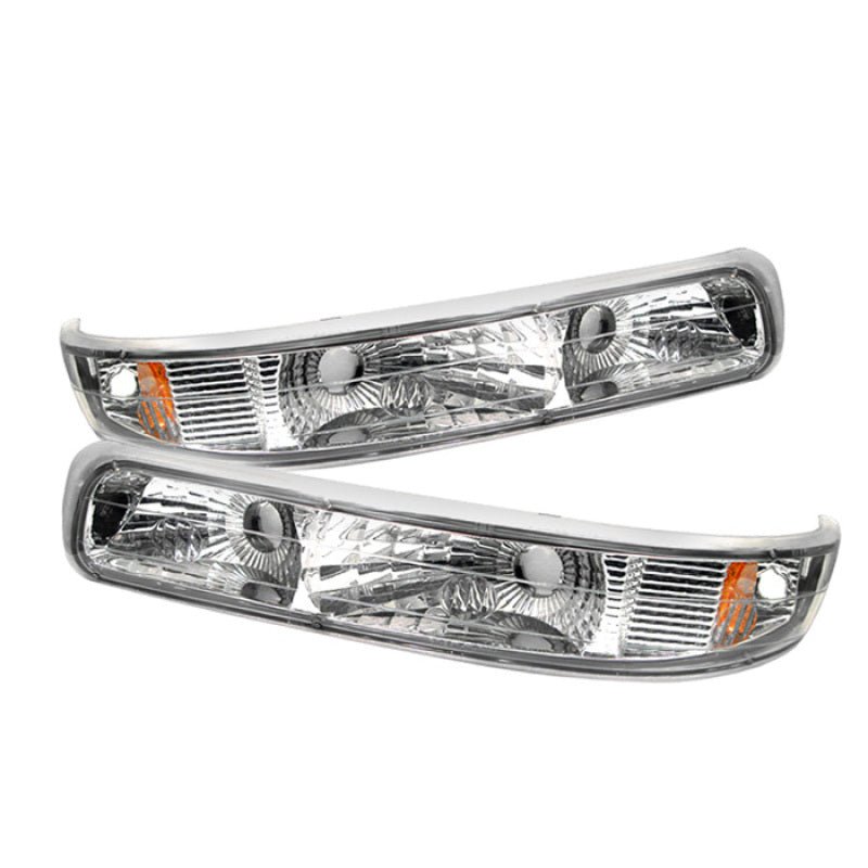 xTune Chevy Silverado 99 - 02 / Chevy Suburban/Tahoe 00 - 06 Amber Bumper Lights Euro CBL - CS99 - E - AM - R70オートパーツ【公式】