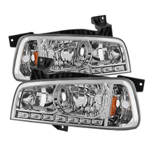 画像をギャラリービューアに読み込む, xTune Dodge Charger 06 - 10 1Pc LED Crystal Headlights Chrome HD - ON - DCH05 - 1PC - LED - C - R70オートパーツ【公式】